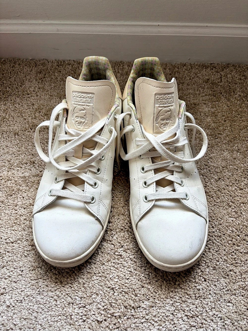 adidas Stan Smith Off White Ecru Tint Sneakers in White